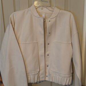 STYLUS Cream Bomber Jacket